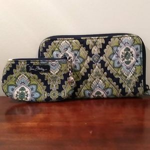 Vera Bradley wallet and change/keychain purse.